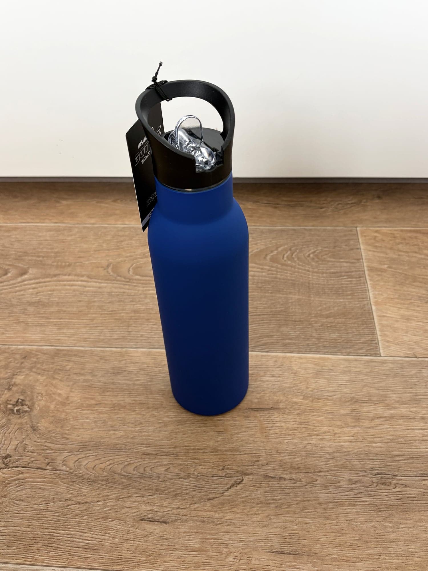 Gepersonaliseerde RVS bidon teamblauw